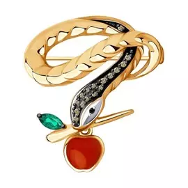 Брошь из золота 6047001