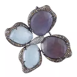 Брошь из золота B1565K_DN_YS_CR_BLK