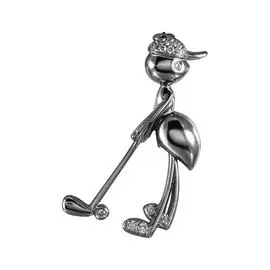 Брошь из золота MP53043A-AWD_BR_BLK