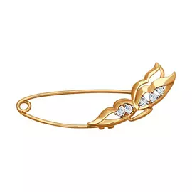 Булавка из золота 040219