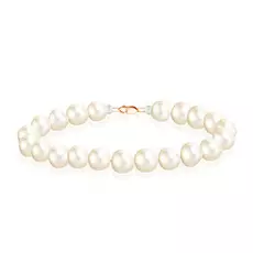 Бусы-Браслет из жемчуга с красным золотом БРЗ-1-758/20