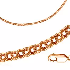 Цепь пустотелая из золота 10070G901