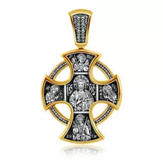 Господь Вседержитель. Деисус. Архангелы Михаил и Гавриил. Ангел Хранитель. Свт. Николай Угодник. Прп. Сергий Радонежский. Православный крест. ,08099з