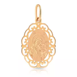 Иконка Божья Матерь Казанская из золота 17020730000