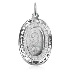 Иконка Божья Матерь Семистрельная из серебра 94100242