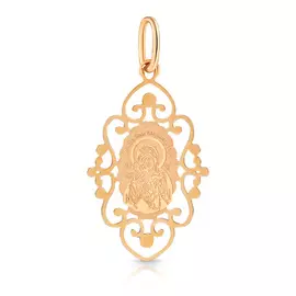 Иконка Божья Матерь Владимирская из золота 17020739000