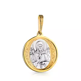 Иконка Святая Матрона из серебра сн537пз