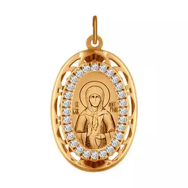 Иконка Святая Матрона из золота 103523