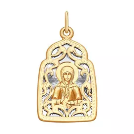 Иконка Святая Матрона из золота 104135