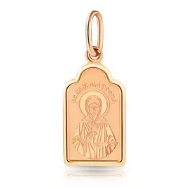 Иконка Святая Матрона из золота 17020802000