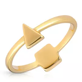 Кольцо без вставок золотое 55310073