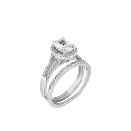 Кольцо двойное из серебра FYR13537