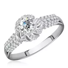 Кольцо из белого золота с бриллиантами 65319036