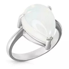 Кольцо из белого золота с опалом 1.201.К