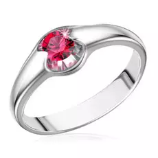 Кольцо из белого золота с рубином 65319029
