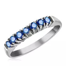 Кольцо из белого золота с сапфиром 1В00086-002