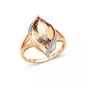 Кольцо из красного золота с султанитом 11801815