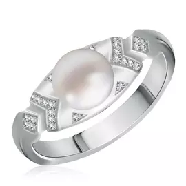 Кольцо из серебра 01-0410/00ЖБ-00