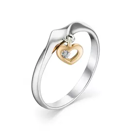 Кольцо из серебра 01-1256/001Б-00