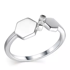 Кольцо из серебра 01-1639/00КЦ-00