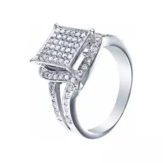 Кольцо из серебра 3011S_WG