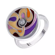 Кольцо из серебра AS00072R_KO_ENAM_001_WG