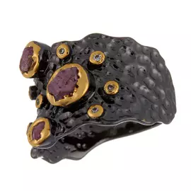 Кольцо из серебра AY-R091-2-X-BY-Pin-X-W