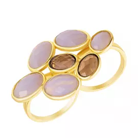 Кольцо из серебра BR13003_KO_AG_SQ_YG