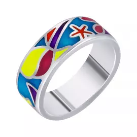 Кольцо из серебра CAS3433R_KO_ENAM_WG