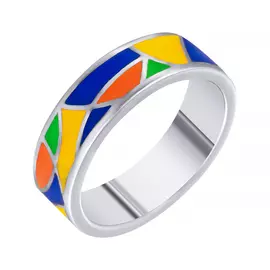 Кольцо из серебра CAS3434R_KO_ENAM_WG