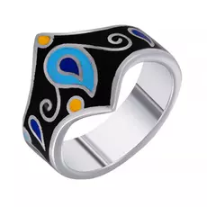 Кольцо из серебра CAS3436R_KO_ENAM_WG