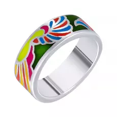 Кольцо из серебра CAS3451R_KO_ENAM_WG