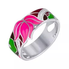 Кольцо из серебра CAS3515R_KO_ENAM_001_WG