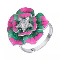 Кольцо из серебра CAS3617R_KO_ENAM_001_WG