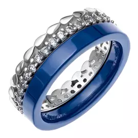 Кольцо из серебра CR-2509-BL