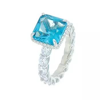 Кольцо из серебра CZ-R00638-X-W-BTG-X-W