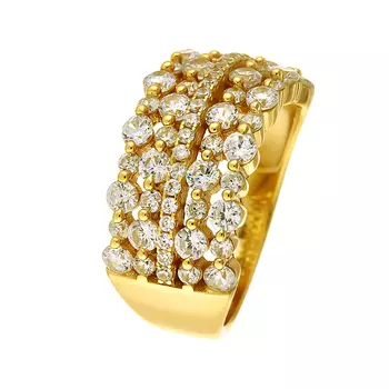 Кольцо из серебра CZ-R00640-X-L-X-X-W