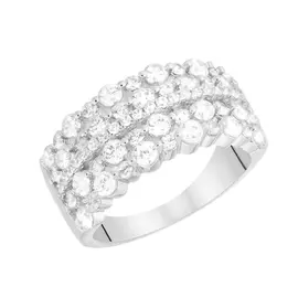 Кольцо из серебра CZ-R00640-X-W-X-X-W