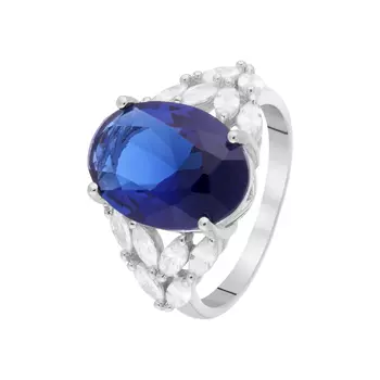 Кольцо из серебра CZ-R00656-X-W-SAP-X-W