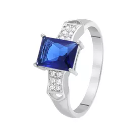 Кольцо из серебра CZ-R00689-X-W-SAP-X-W