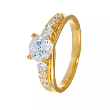 Кольцо из серебра CZ-R00697-X-L-W-X-W