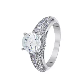 Кольцо из серебра CZ-R00702-X-W-W-X-W