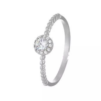 Кольцо из серебра CZ-R00823-X-W-W-X-W