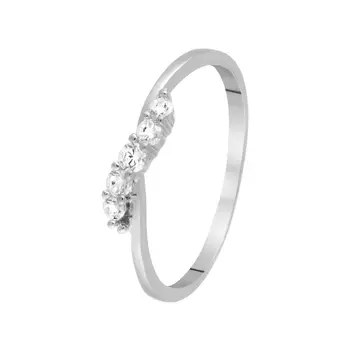 Кольцо из серебра CZ-R00824-X-W-X-X-W