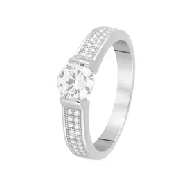 Кольцо из серебра CZ-R00877-X-W-W-X-W
