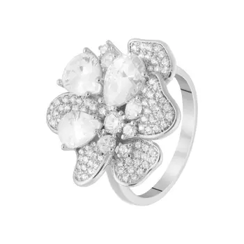 Кольцо из серебра CZ-R00894-X-W-W-X-W