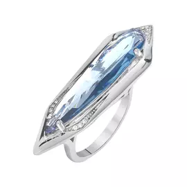 Кольцо из серебра CZ-R00976-X-W-LBG-X-W