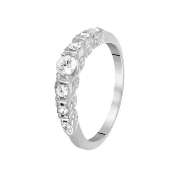 Кольцо из серебра CZ-R01016-X-W-W-X-W
