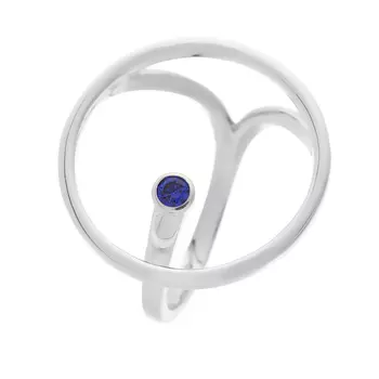 Кольцо из серебра CZ-R01145-X-W-SAP-X-X