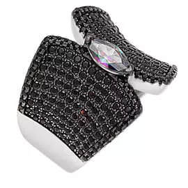 Кольцо из серебра CZ-R01212-X-WB-M-X-B